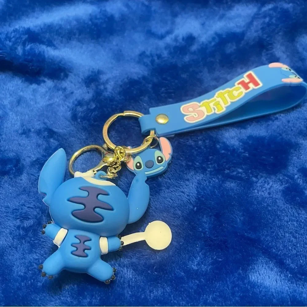 Stitch keychain clip accessory